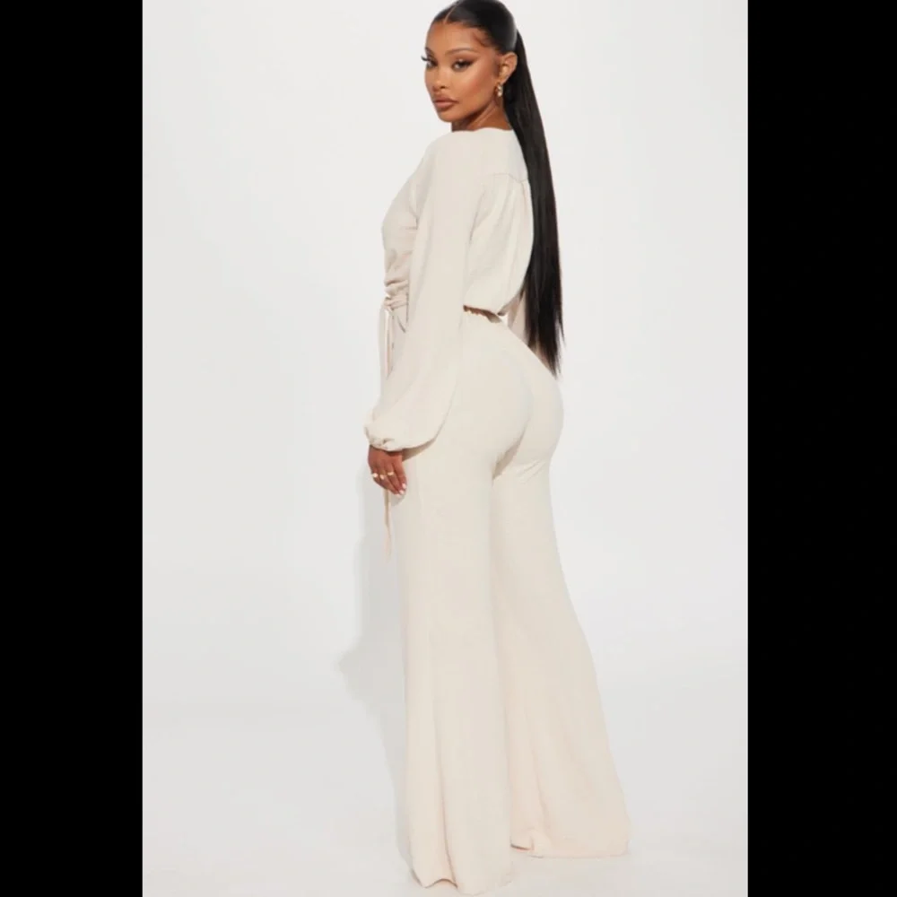 Oatmeal Jumpsuit - Picture 3 of 6